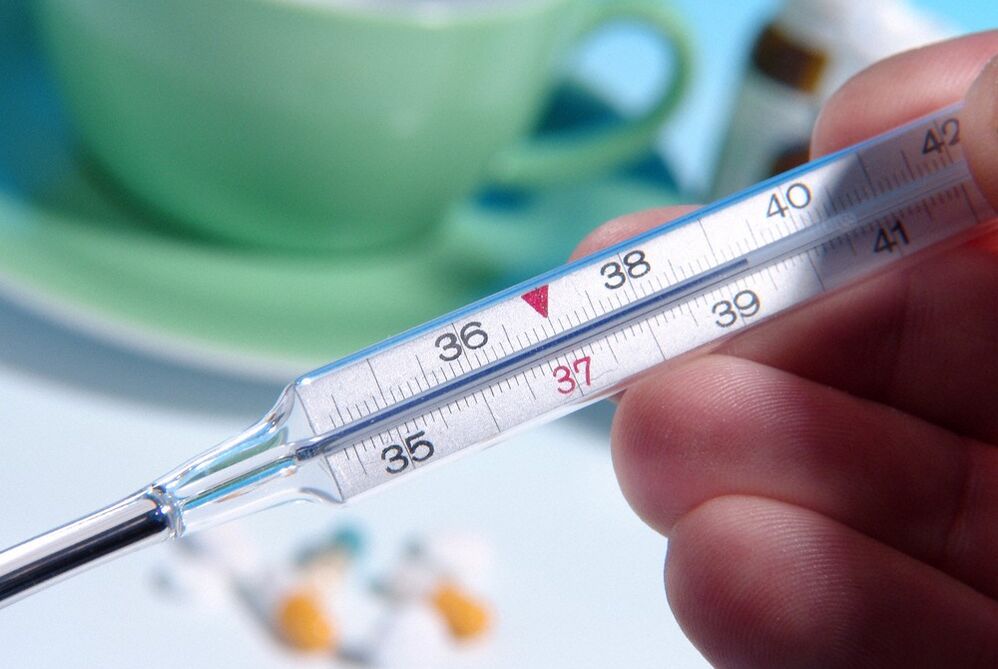 D'Untersuchung vun der Prostatasekretioun ass falsch bei Kierpertemperatur iwwer 39 ° C