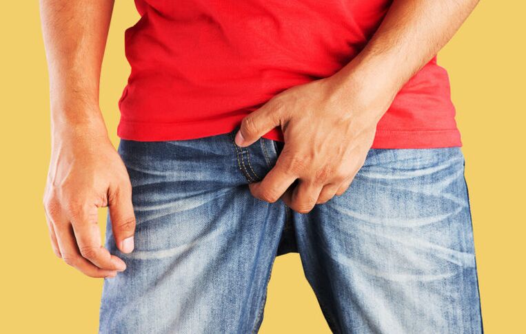 Unzeeche vu Prostatitis bei engem Mann